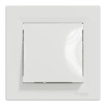 Вимикач одноклавішний Schneider Electric Asfora прохідний Білий (EPH0400121)