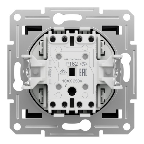 Перемикач перехресний одноклавішний Schneider Electric  Asfora пластик Антрацит (EPH0500171)