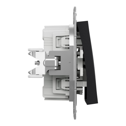 Перемикач перехресний одноклавішний Schneider Electric  Asfora пластик Антрацит (EPH0500171)