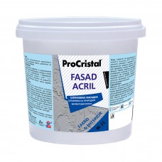 Шпаклівка фасадна ProCristal Fasad Acryl IР-21 білий, 7.5 кг