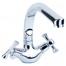 змішувач s77 ½" для кухні Г-гусак на гайці Aquatica (PL-4B255C)