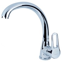 змішувач s34 Ø35 для кухні гусак вухо на гайці Aquatica (HL-4B130C)