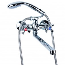 Змішувач PL 1/2" для ванни гусак прямий 350мм дивертор вбудований кульовий AQUATICA PL-5C255C (9777210)