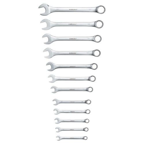 Ключи рожково-накидные 12шт 13-32мм CrV satine (тк чехол) SIGMA (6010211)