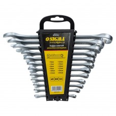 Ключі ріжково-накидні 12шт 6-22мм CrV satine SIGMA (6010121)