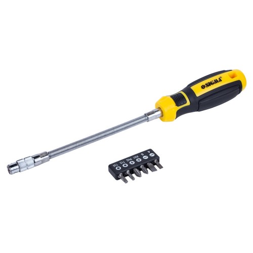 Отвертка с гибким валом + биты 6шт CrV Mega SIGMA