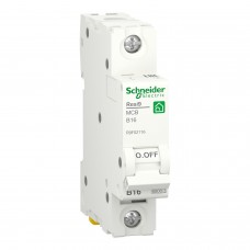 Автоматичний вимикач Schneider Electric 16 A 1P крива В 6кА Resi9 (R9F02116)