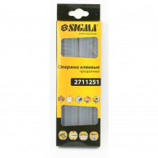 Стрижні клейові Ø11.2×200мм 6шт (прозорі) SIGMA
