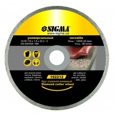 Круг відрізний алмазний універсальний Ø230×2.4×22.2мм, 6600об/хв SIGMA