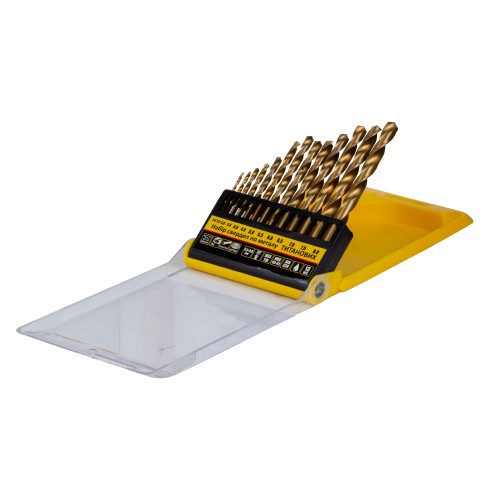 Набір свердел по металу HSS-TiN титанових 13шт 2.0-8.0мм (пласт кейс) SIGMA (1193081)