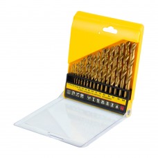 Набір свердел по металу HSS-TiN титанових 19 шт 1.0-10.0мм (пласт кейс) SIGMA (1193101)