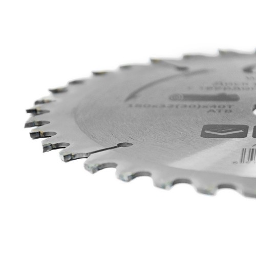 Диск пиляльний по дереву з твердосплавними напайками Ø180×32 (30)×40Т, 8000об/хв GRAD