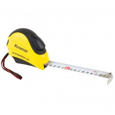 Рулетка магнітна обгумована з автостопом 7.5м×25мм KRONOR