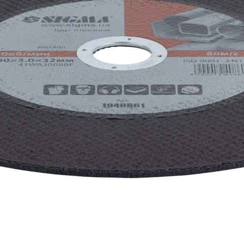 Круг отрезной по металлу Ø300×3.0×32мм SIGMA (1940861)