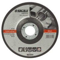 Круг зачисний по металу Ø125×6.0×22.2мм, 12200об/хв SIGMA (1931311)