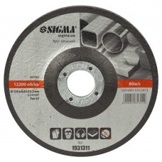 Круг зачистной по металлу Ø125×6.0×22.2мм, 12200об/мин SIGMA (1931311)